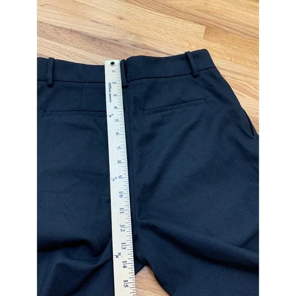 Madewell The Harlow Superwide-Leg Trouser 00 Black High Rise Pleated Pants - Picture 9 of 10